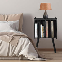 Load image into Gallery viewer, Versatile 2-Tier Record Player Stand with Removable Divider - Holds 100 Records
