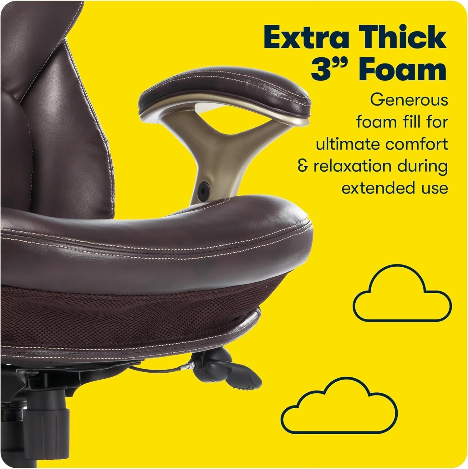 Premium Chestnut Brown Executive Office Chair with Ergonomic Support and Style