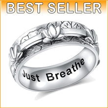 Load image into Gallery viewer, Handcrafted Sterling Silver Anxiety Relief Ring - Elegant Spinner Design, Size 7