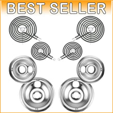 Load image into Gallery viewer, Premium Electric Stove Burner Drip Pan Set - Compatible Replacement Parts