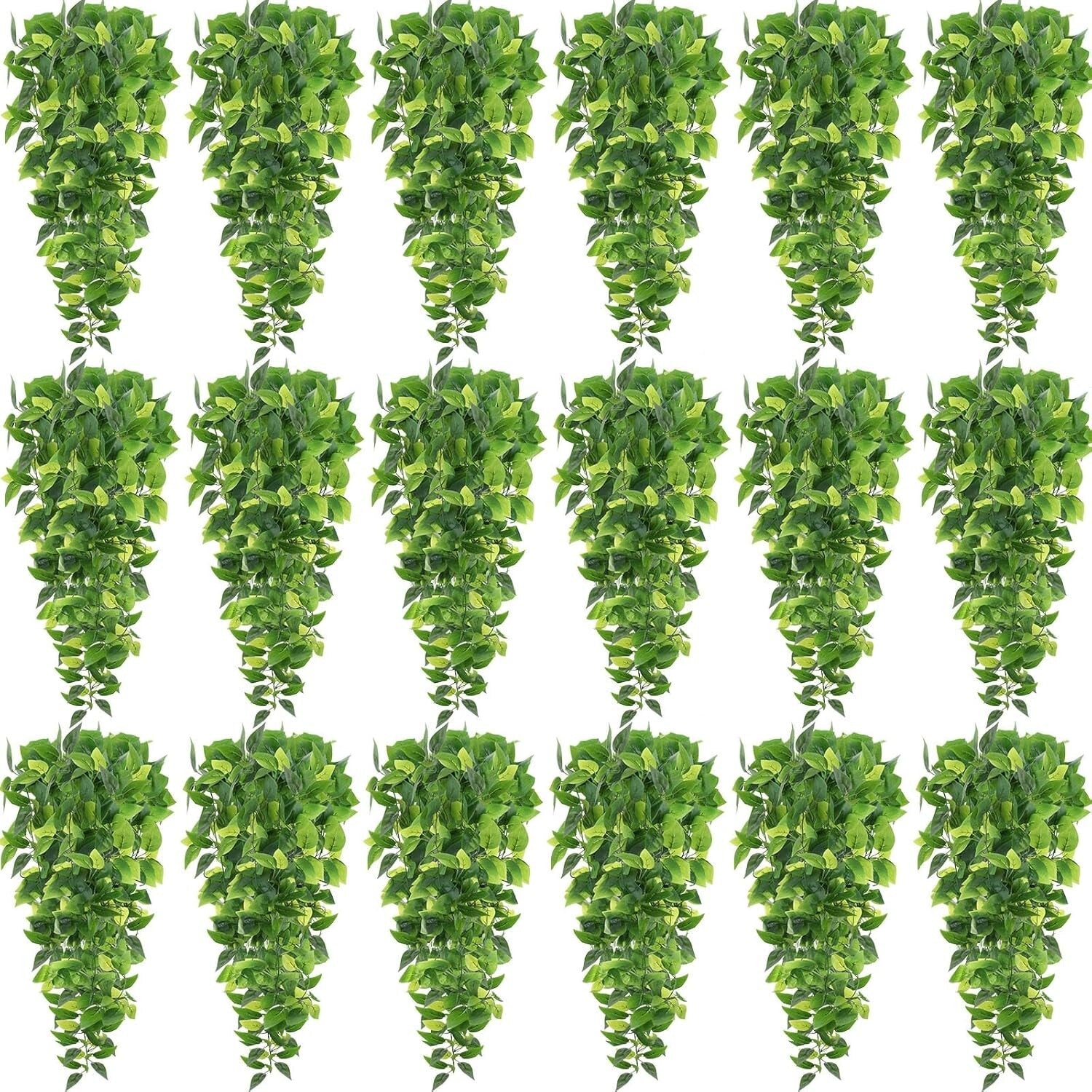 18-Pcs Lifelike Artificial Hanging Ivy Vines for Indoor & Outdoor Decor