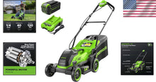 Load image into Gallery viewer, Powerful 40V 14'' Push Mower - Includes 4.0Ah Battery &amp; Charger, 3 Year Warranty