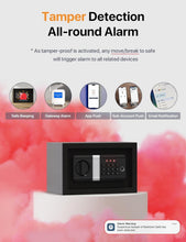 Load image into Gallery viewer, Alloy Steel Digital Safe with Voice Command &amp; Emergency Charger - 0.5 Cubic Feet