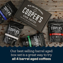 Load image into Gallery viewer, Artisan 4-Pack Aged Coffee Set - Ground Bourbon, Rye, Malt Whiskey &amp; Rum Flavors