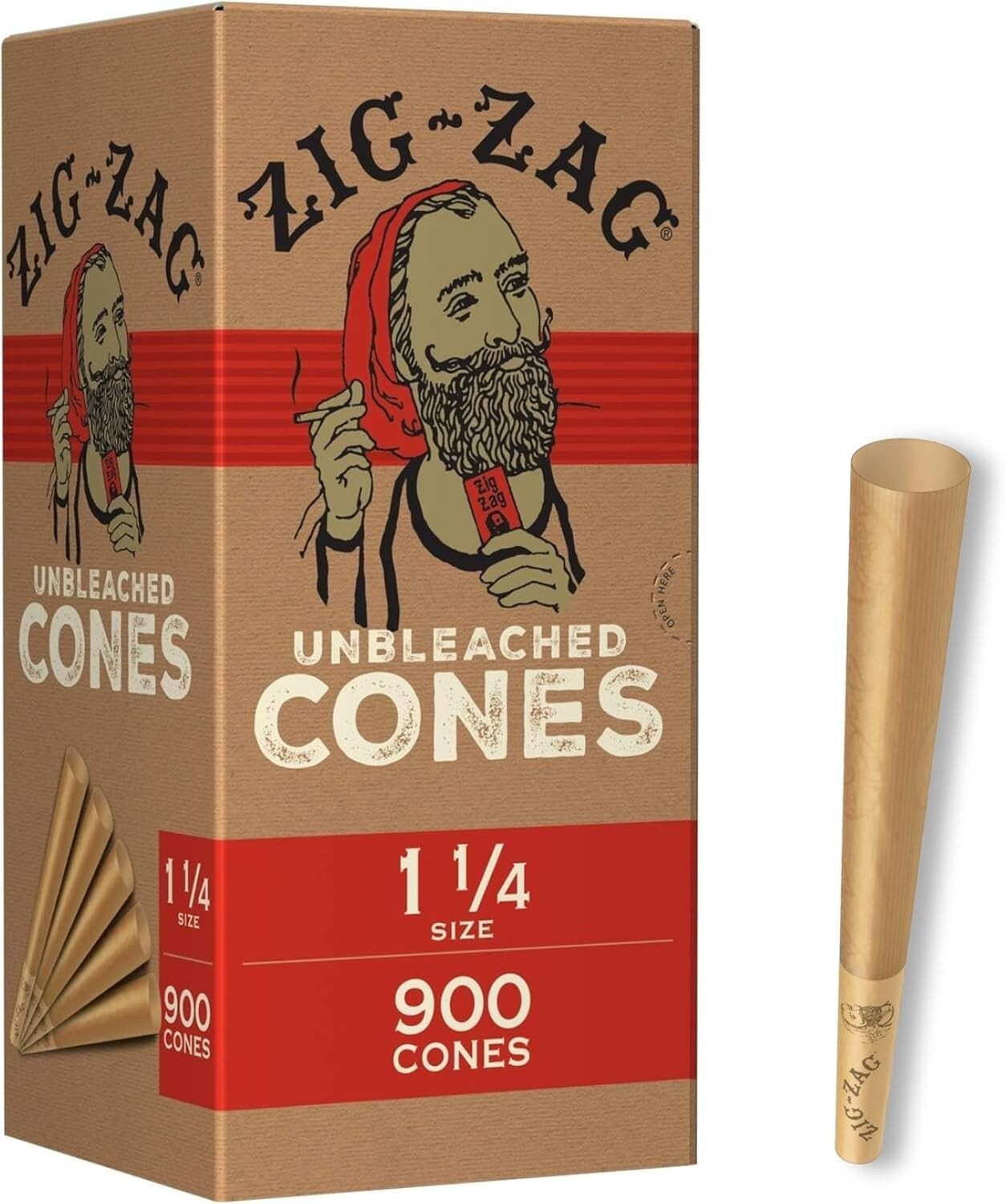 Bulk 900 Pack Natural Pre Rolled Cones with Tips - Perfect for Enjoyable Smoking