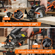 Load image into Gallery viewer, Compact 5.8A Circular Saw w/Metal Handle &amp; Laser - Stable &amp; Precise Cuts