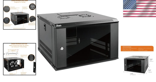 Premium 6U Server Enclosure with Easy Cable Management & Versatile Setup Options