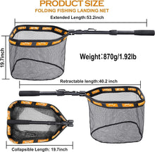 Load image into Gallery viewer, Compact &amp; Durable Rubber Coated Fishing Net - Safe Catch for All Fish Types