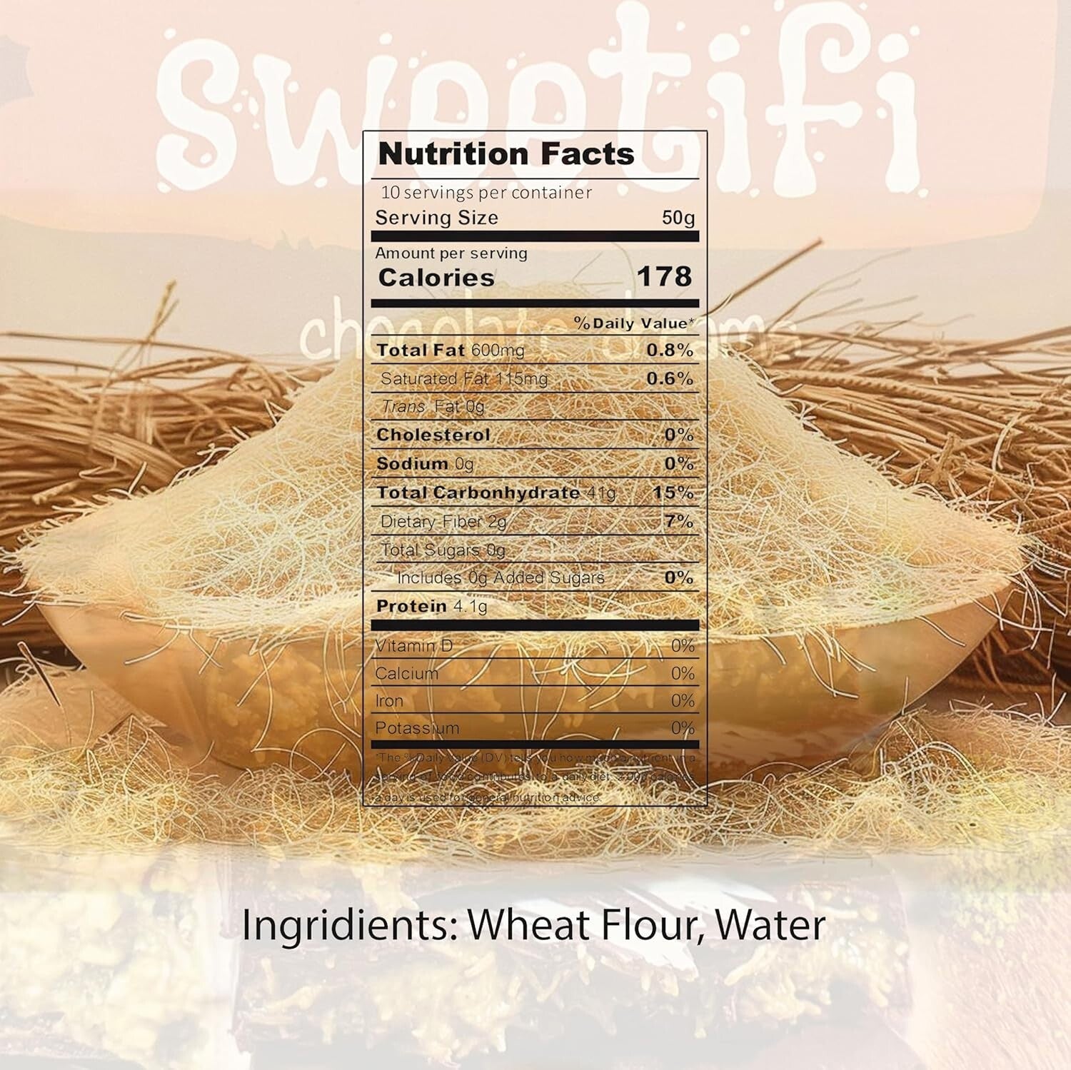 Authentic Shredded Kataifi Dough - Versatile 5kg Baking Ingredient for Pastries