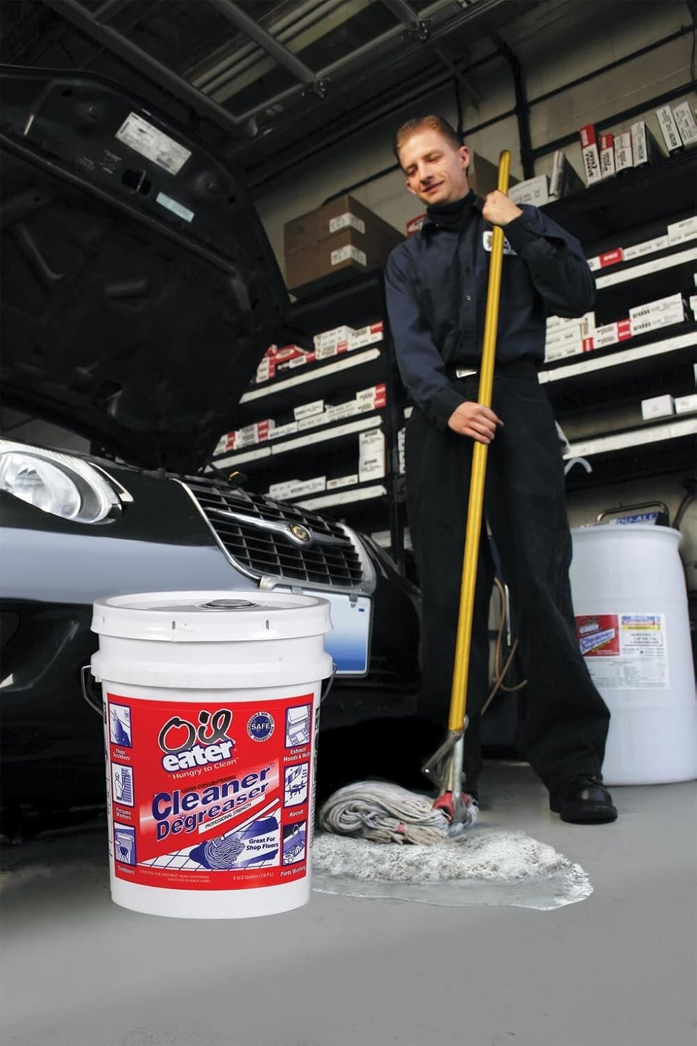 Powerful 5 Gallon Non-Abrasive Degreaser - Safe for All Surfaces, Lemon Scented