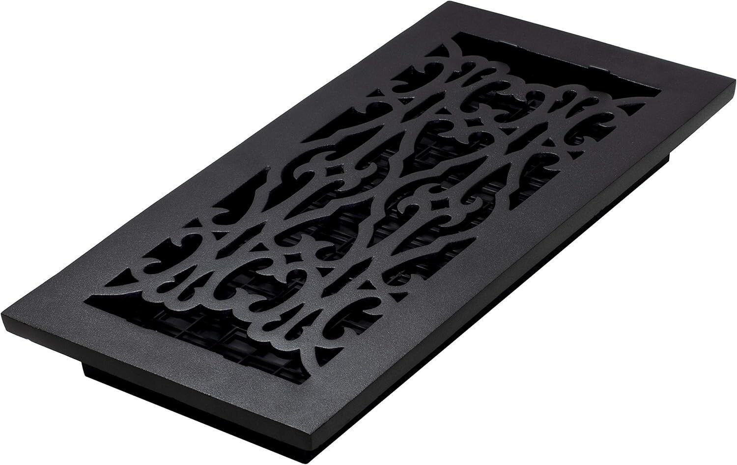 Durable 6 x 14 Inches Cast Iron Victorian Floor Register - Tool-Free Install
