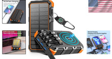 Load image into Gallery viewer, Premium 49800mAh Wireless Solar Charger – Multi-Device Fast Charging Power Bank