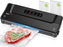 Load image into Gallery viewer, Lightweight Automatic Vacuum Sealer - Vacuum Bags &amp; Sous Vide Solution Included