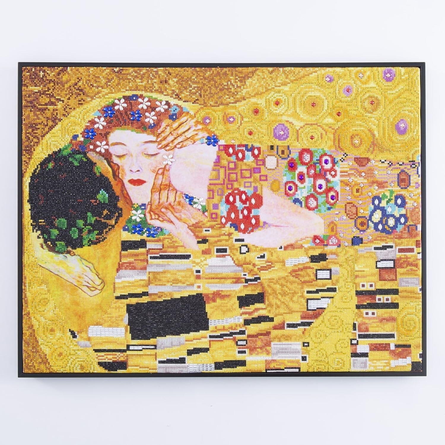 Captivating Diamond Dotz Painting Kit - Klimt's Kiss, 28"x22" Art Solution