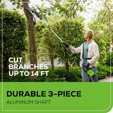 Load image into Gallery viewer, Lightweight 80V 10-Inch Battery-Powered Polesaw with Charger for Easy Cutting