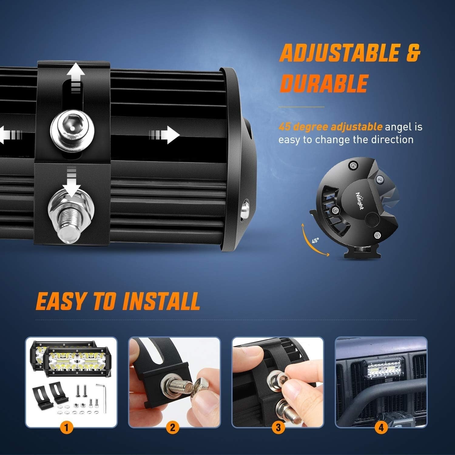 Powerful 120W Waterproof LED Light Pods 4PCS - Ideal for SUVs, Trucks, Boats