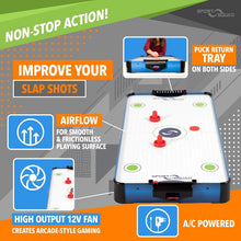 Load image into Gallery viewer, Compact HX40 Air Hockey Table - Effortless 5-Minute Assembly &amp; Fun Gameplay