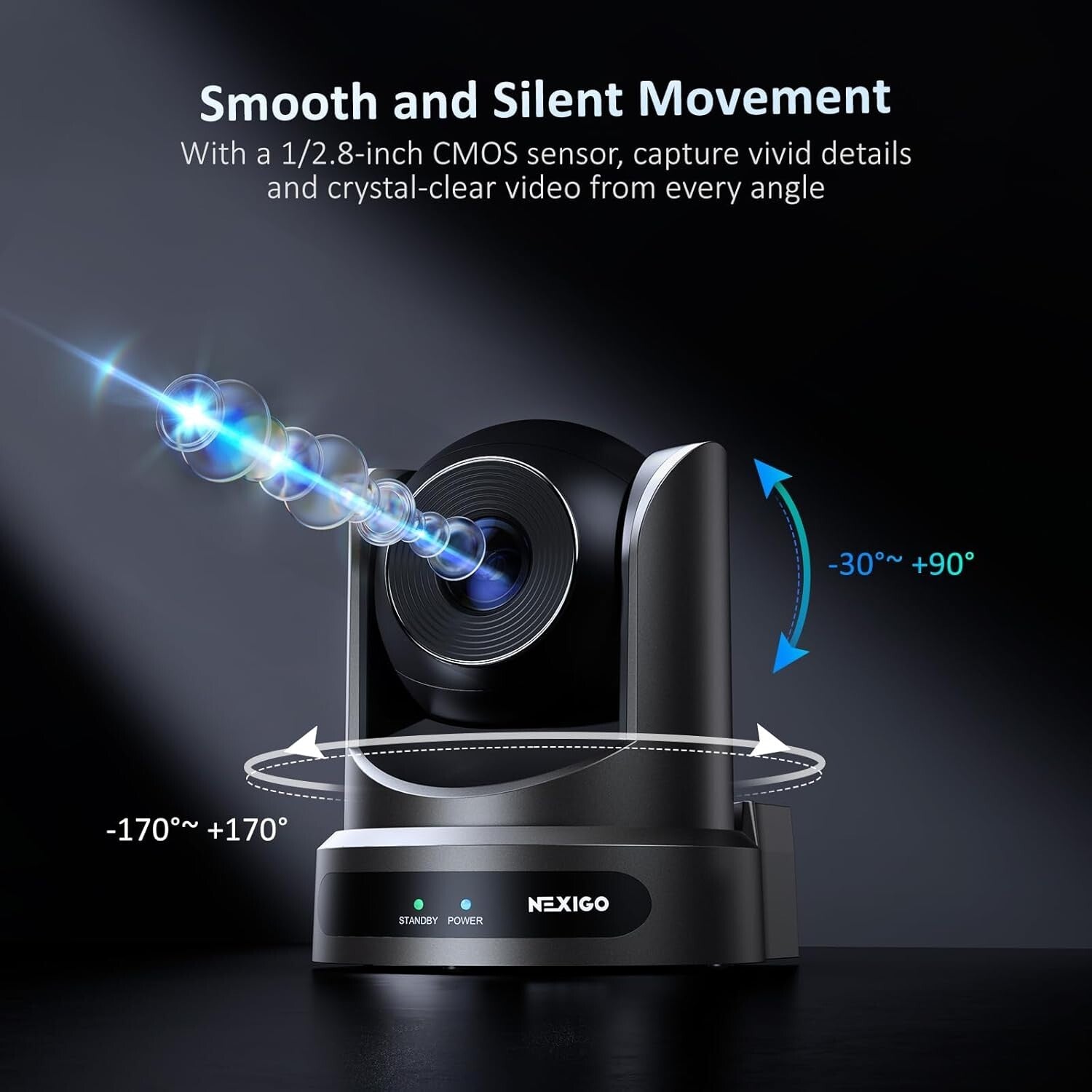 FHD 1080p Remote Controlled PTZ Camera - Perfect for Live Streaming Meetings