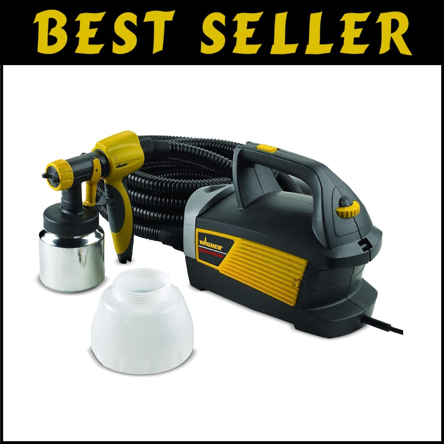 Professional HVLP Paint Sprayer - 5A Power & Fine Finish Control with 3 Patterns