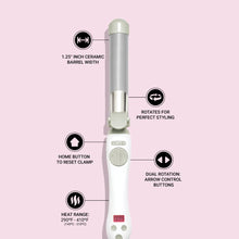 Load image into Gallery viewer, Ceramic Rotating Curling Iron for Effortless Beachy Waves - All Hair Types