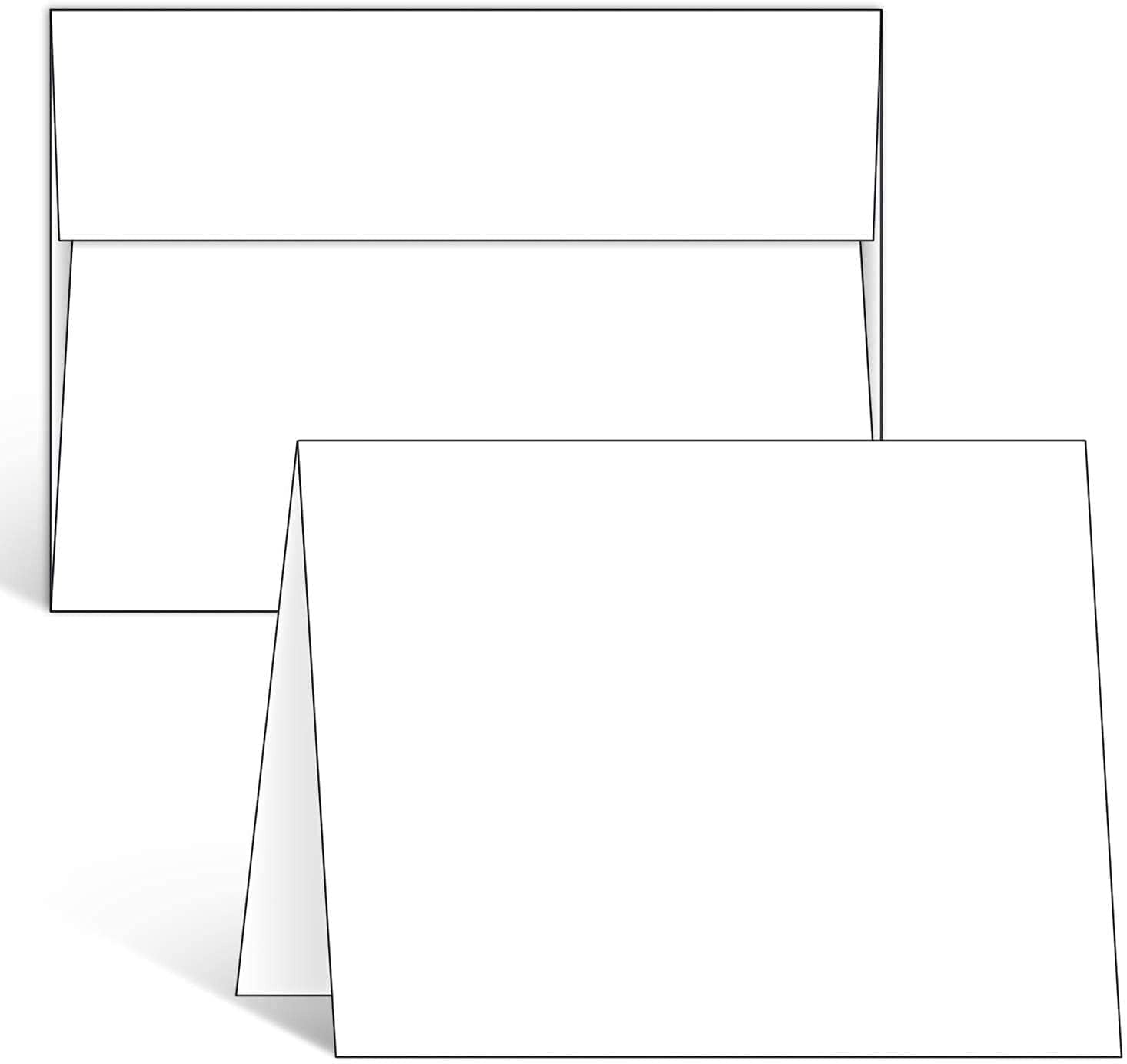 Versatile 200 Pack of A7 Blank Cards & Envelopes - Ideal for Weddings & Showers