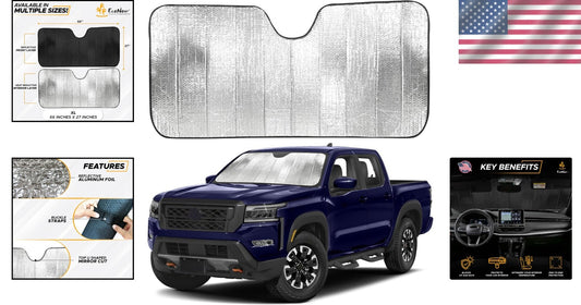 Ultimate Accordion Sunshade for Large Vehicles | 90°F Heat Reduction | XL Size