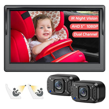 Load image into Gallery viewer, Easy-Install Baby Car Camera with 1080p Display &amp; Night Vision for Road Safety