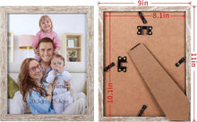 Load image into Gallery viewer, Stylish Rustic Wood Grain 8x10 Frames - Perfect for Wall and Tabletop Decor