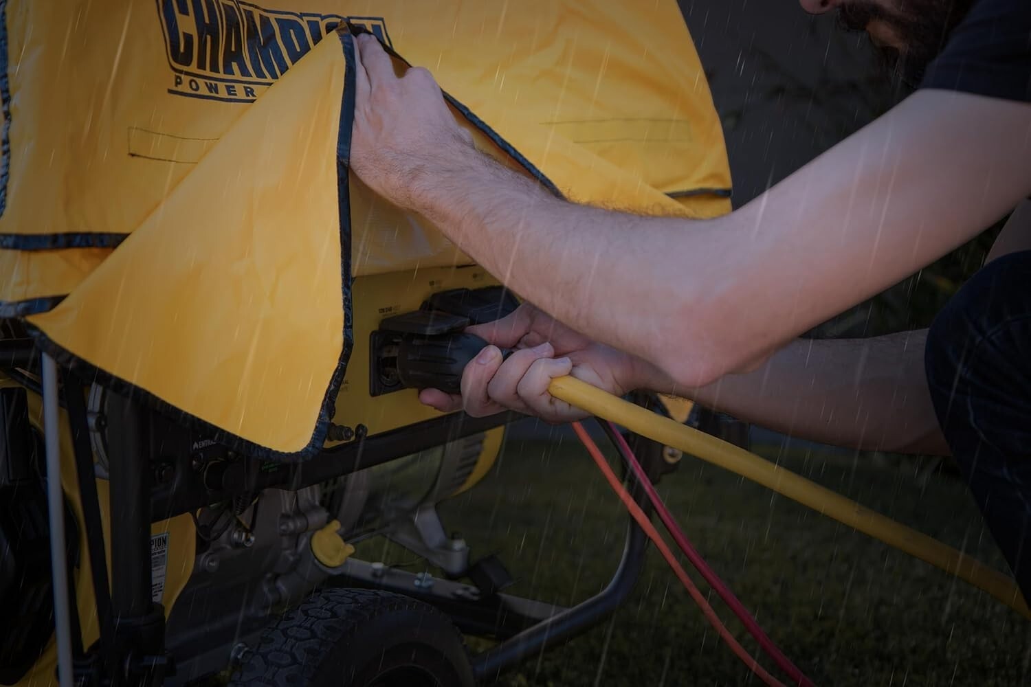 NFPA Rated Waterproof Cover for 4,000-12,500 Watt Generators - GenTent Support