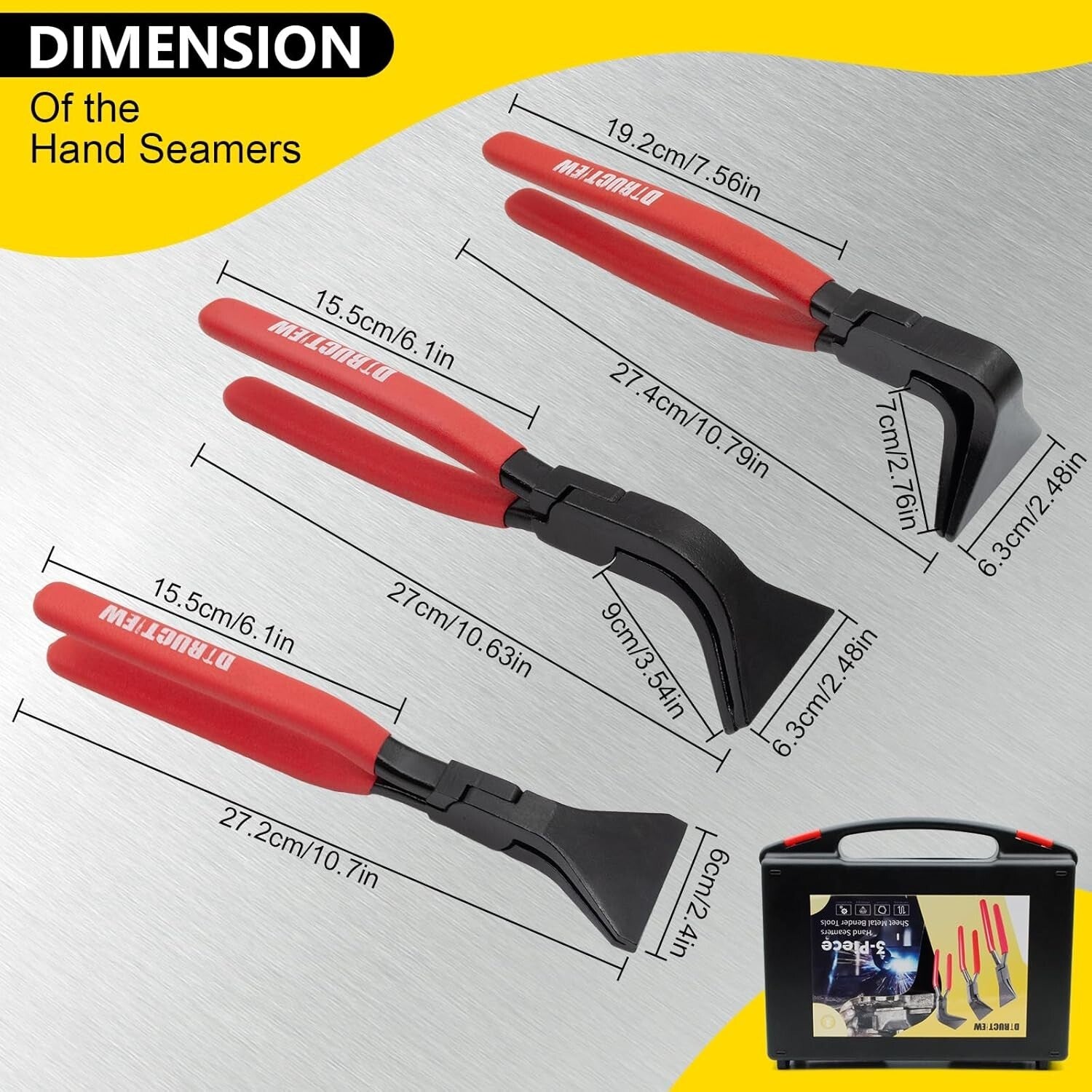 3-Piece Sheet Metal Bending Tool Set for Precision & Versatility in Fabrication