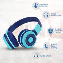 Load image into Gallery viewer, Stylish Over-Ear Kids Headphones with Volume Safety Limit &amp; Hard Carrying Case