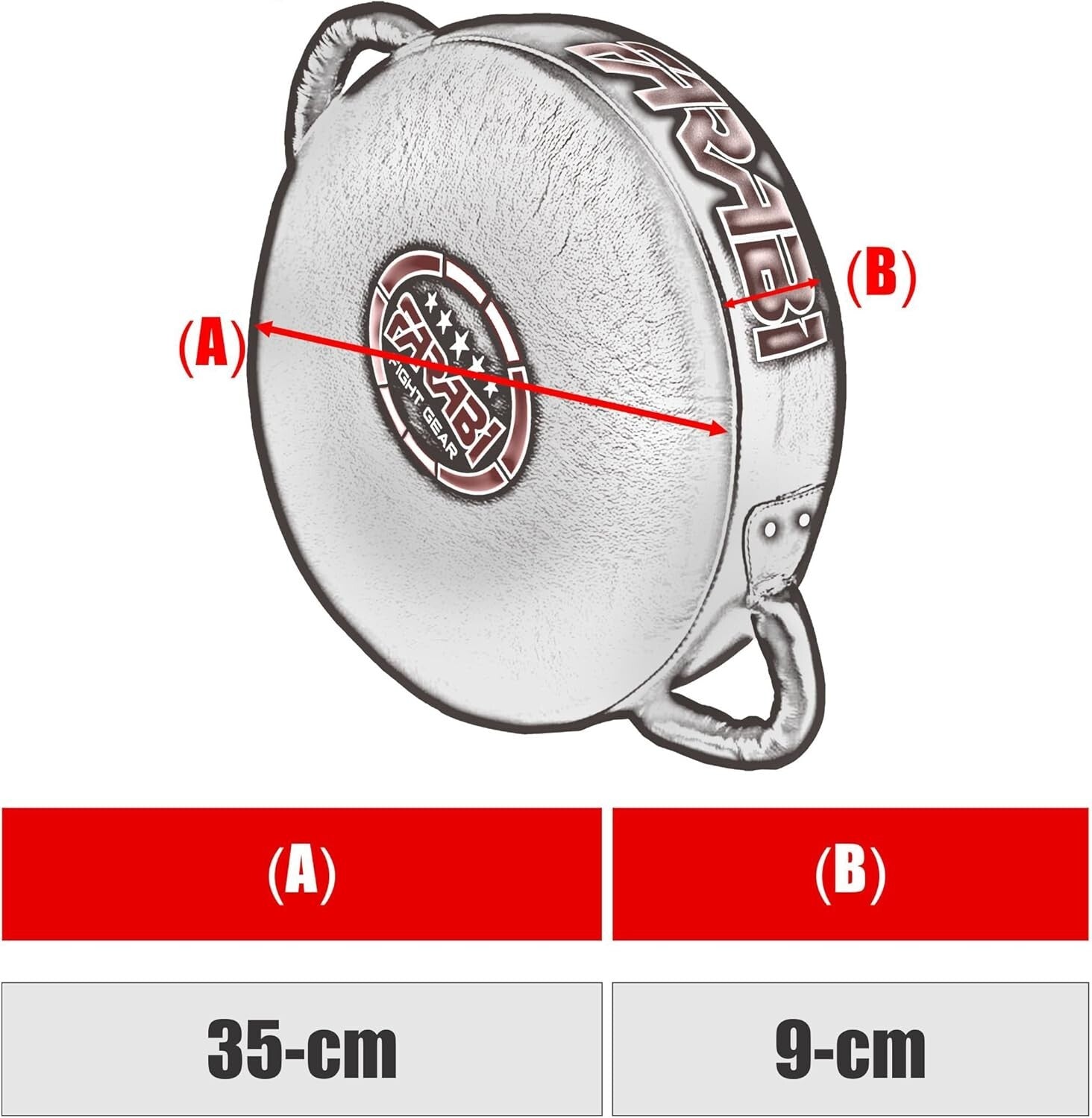 Durable Ambidextrous Boxing Mitts with 7 Layers Padding for Kickboxing Training