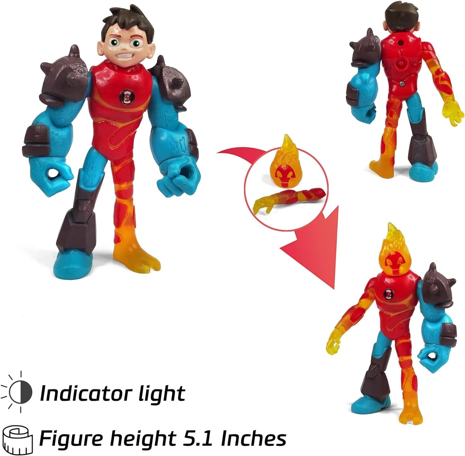 8 Iconic Ben 10 Action Figures Set - Engaging Durable Toys for Imagination
