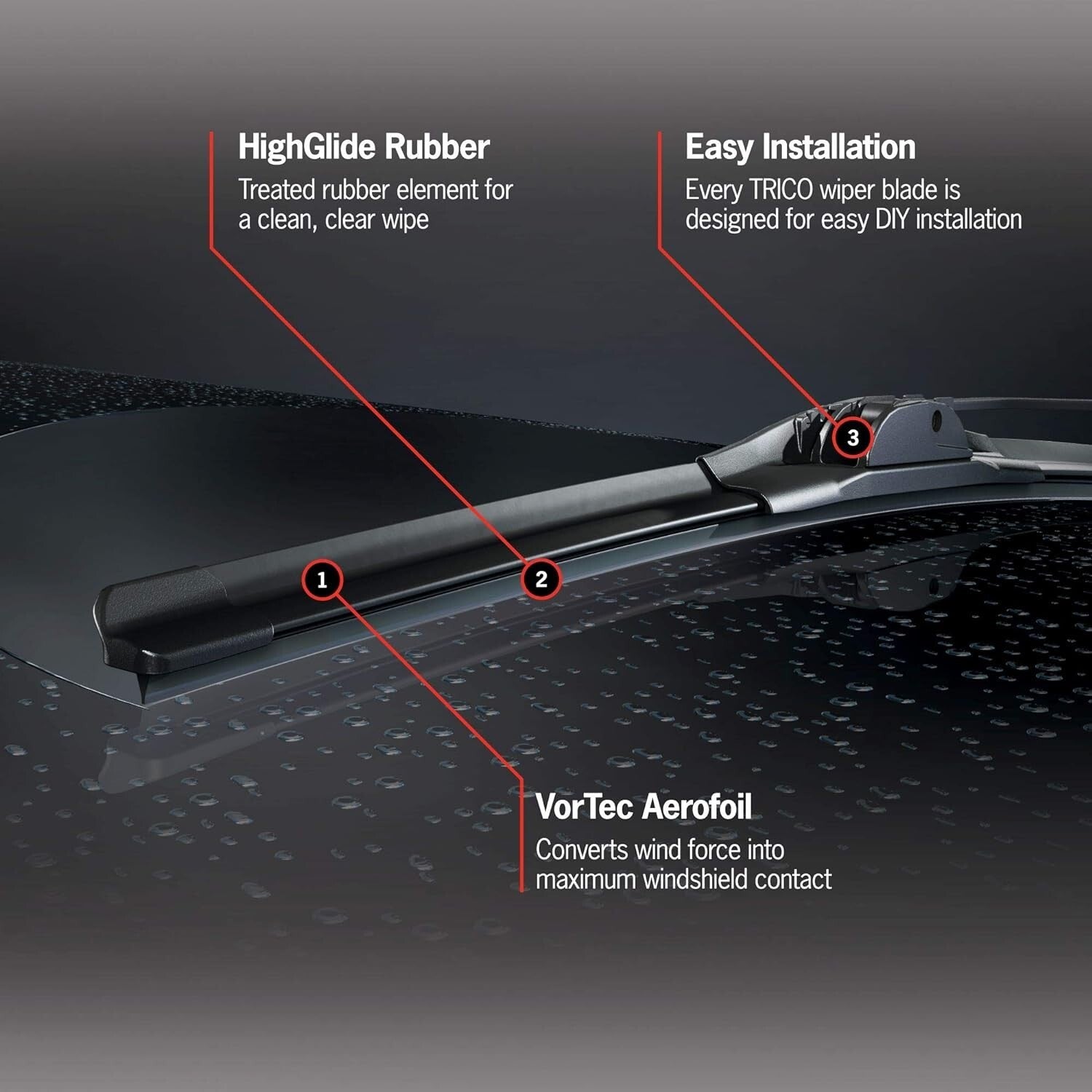 Multi-Vehicle Diamond Wiper Blades 26" & 16" Pack of 2 for All Conditions