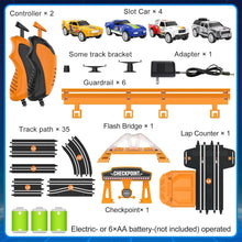 Load image into Gallery viewer, Electric Racing Car Track Set with Dual Lap Counter - Exciting Gifts for Kids