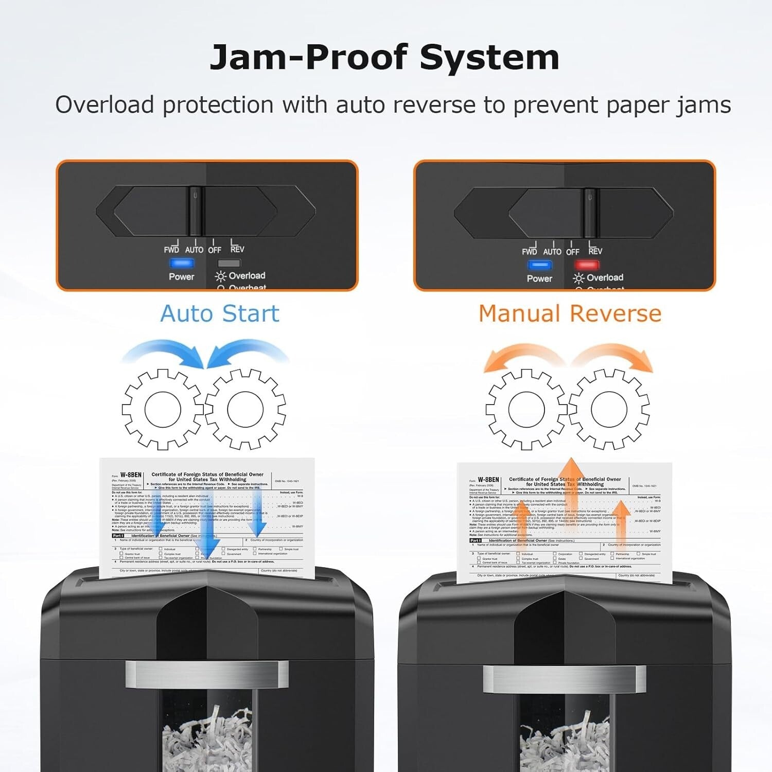 12-Sheet Cross Cut Shredder with 20-Minute Runtime & 4.2 Gal Bin - Heavy Duty