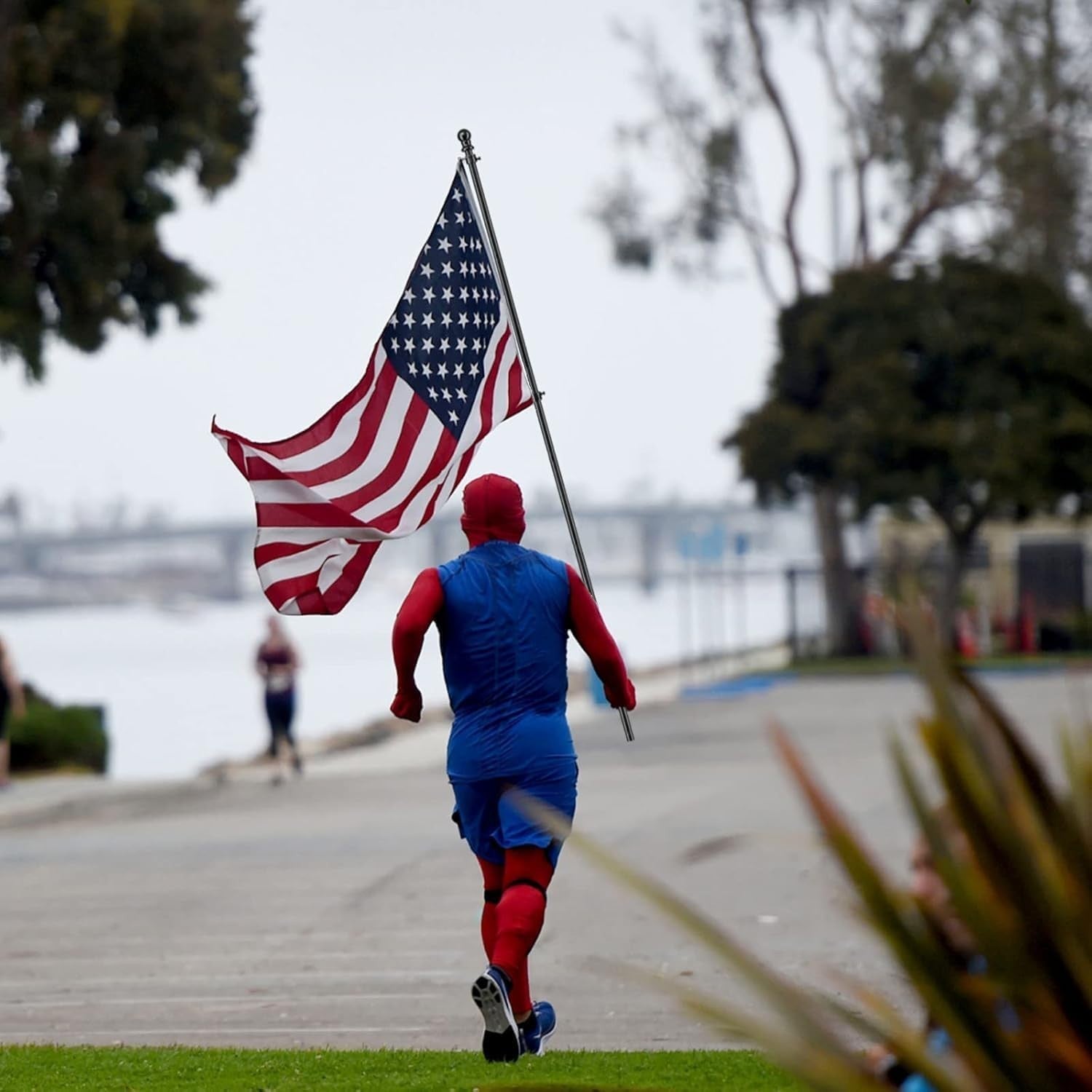 Durable Outdoor Flag Kit - 4x6 Embroidered Flag with 6ft Rust-Resistant Pole