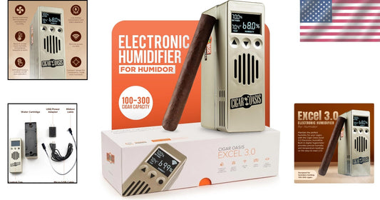 Efficient 3.0 Cigar Humidifier with Soft-Touch Buttons – Perfect Preservation