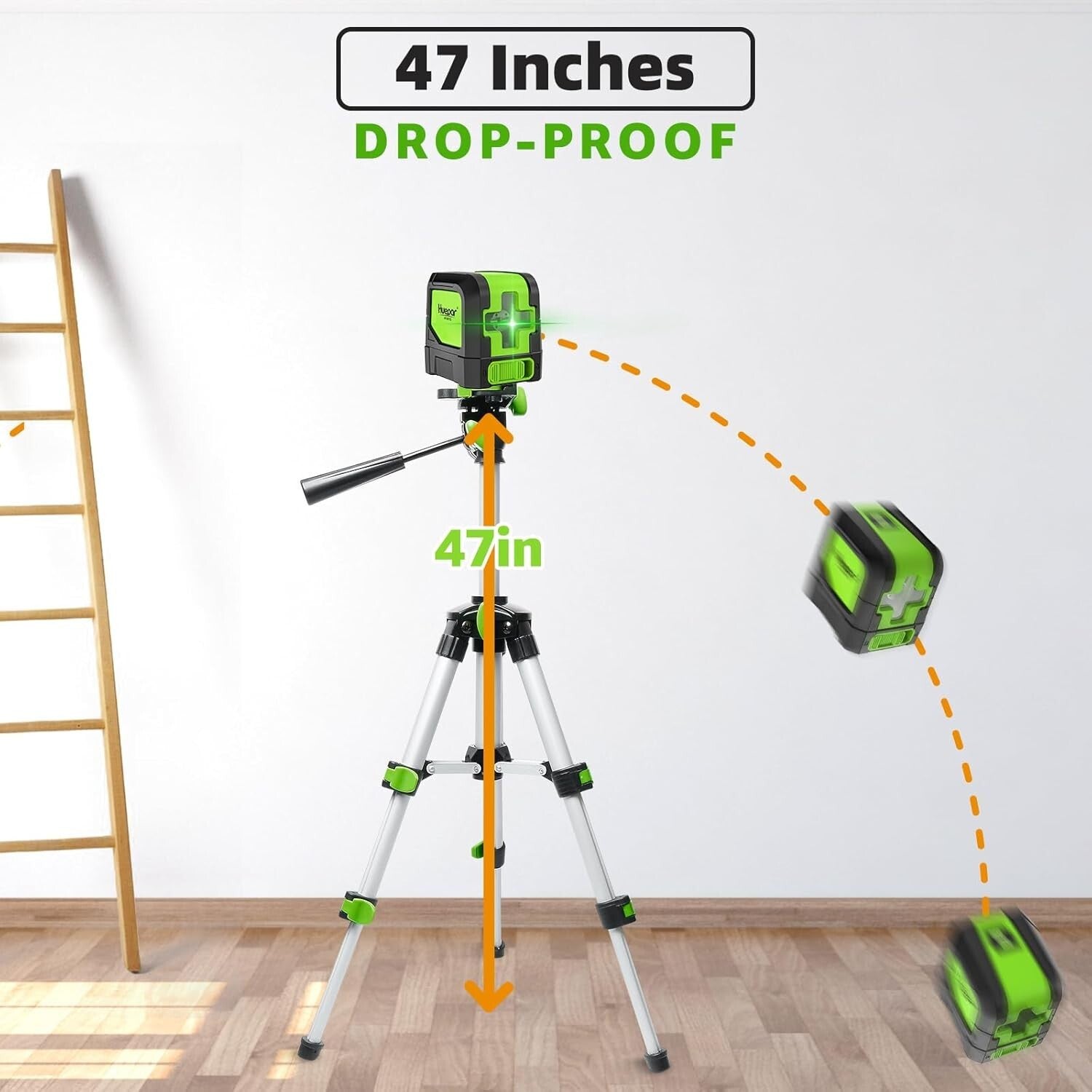 Durable Battery-Powered Green Laser Level - Ideal for Decoration & Construction