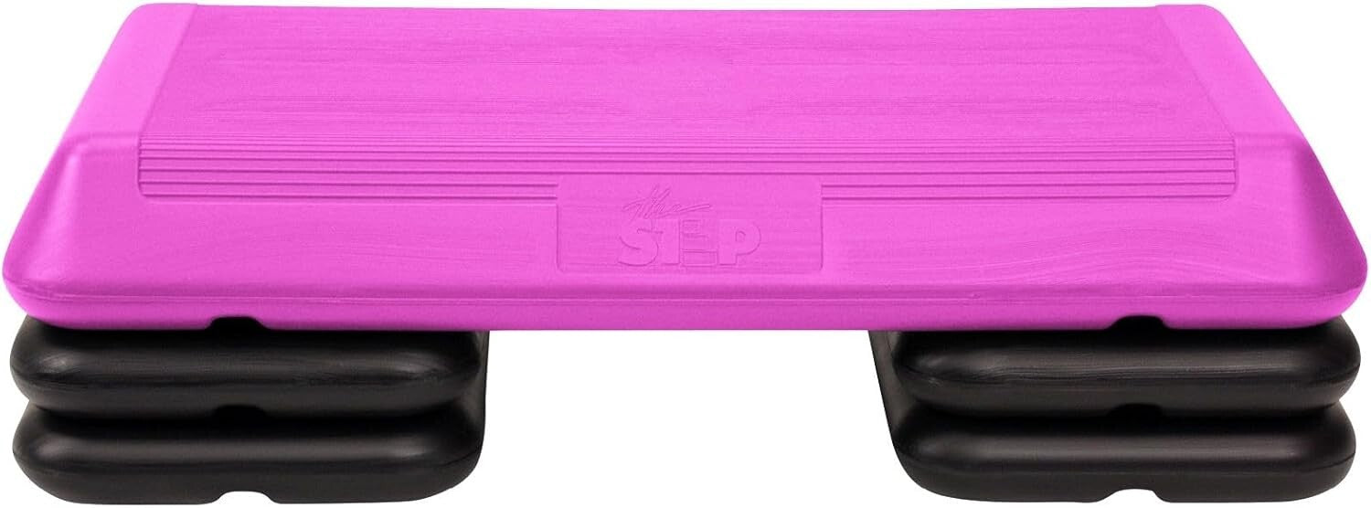 Sturdy Circuit Size Aerobic Step with Non-Slip Risers - Ideal Home Gym Accessory