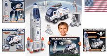 Load image into Gallery viewer, Durable Space Shuttle Toy for Kids - Rocket Playset with Lights &amp; Sound Effects