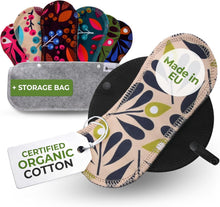Load image into Gallery viewer, Eco-Friendly Organic Cotton Panty Liners for Women - 7-Pack Reusable Comfort