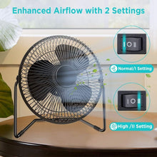 Load image into Gallery viewer, 9-Inch Ultra-Quiet USB Desk Fan with 360° Rotation - Perfect for Home or Office