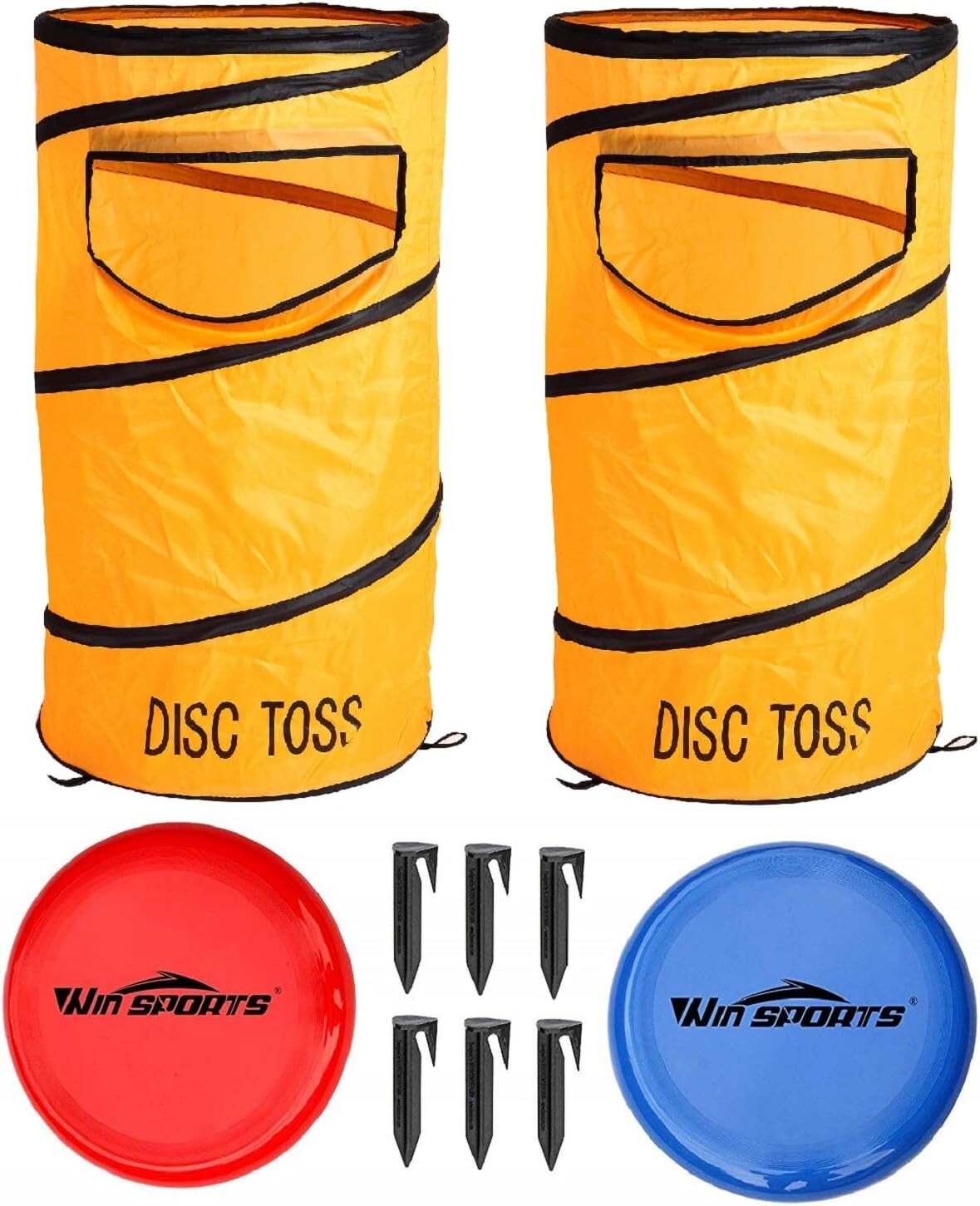 Durable Disc Toss Game Set - 2 Targets & 10 Pieces for Outdoor Gatherings