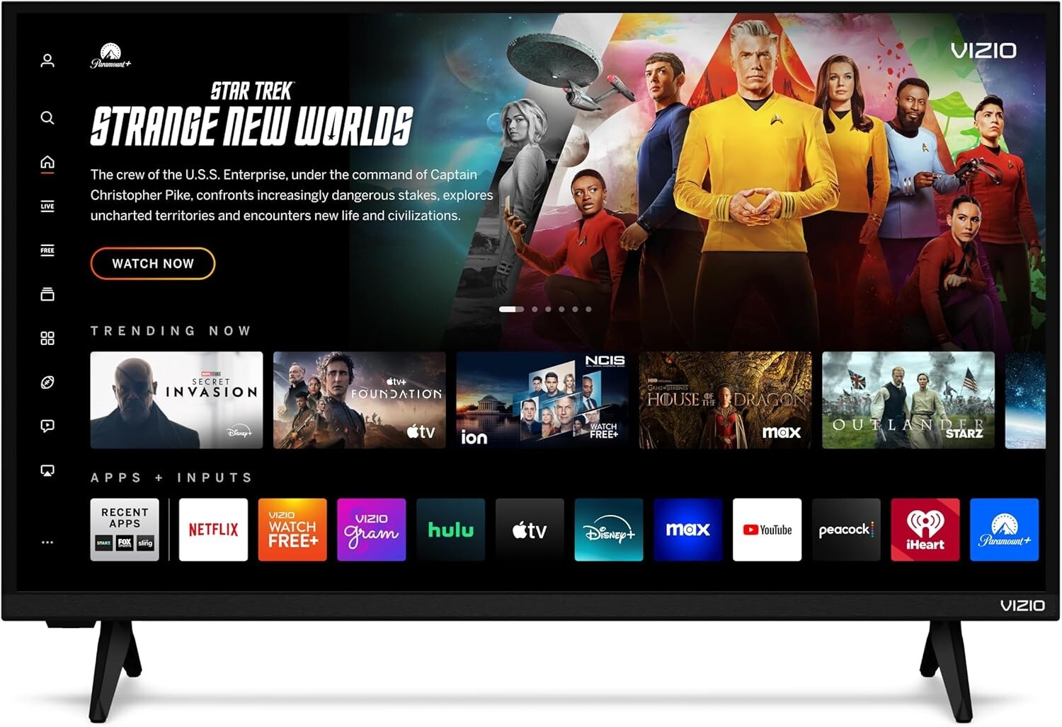1080p LED Smart TV 32-Inch with Google Cast & Built-In Apps for Entertainment