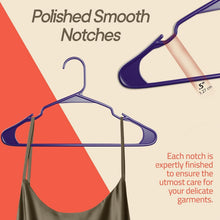 Load image into Gallery viewer, Space-Saving Plastic Hangers 120 Pack - Non-Slip Design for All Clothing Types