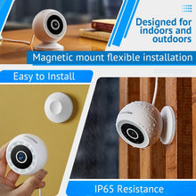 Load image into Gallery viewer, Reliable 4-Pack Outdoor Security Cameras - 2K Resolution &amp; Alexa Compatible