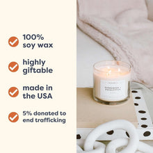 Load image into Gallery viewer, Classic 3-Wick Cedar Tobacco Candle in Glass Jar - 43 Hour Burn, Gift-Ready