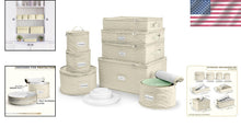 Load image into Gallery viewer, 8-Piece Quilted Dish Storage Containers for Safe Moving &amp; Elegant Organization