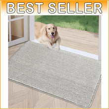 Load image into Gallery viewer, Modern 32"x40" Doormat - Absorbent, Non-Slip Grey Rug for High-Traffic Areas